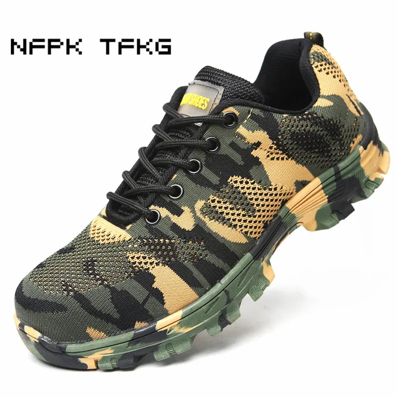 new arrival plus size comfortable steel toe caps working safety shoes