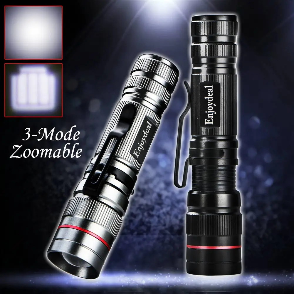 

Q5 LED 2000 Lumen Lamp Clip Mini Zoomable Flashlight Torch Penlight AA For Outdoor Lights Hunting Fishing Camping Lamp
