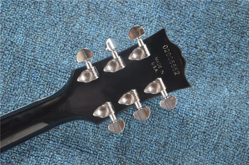 New Jazz Electric Guitar 335, black color, hollow body Guitarra with chrome equipment, some countries, free shipping