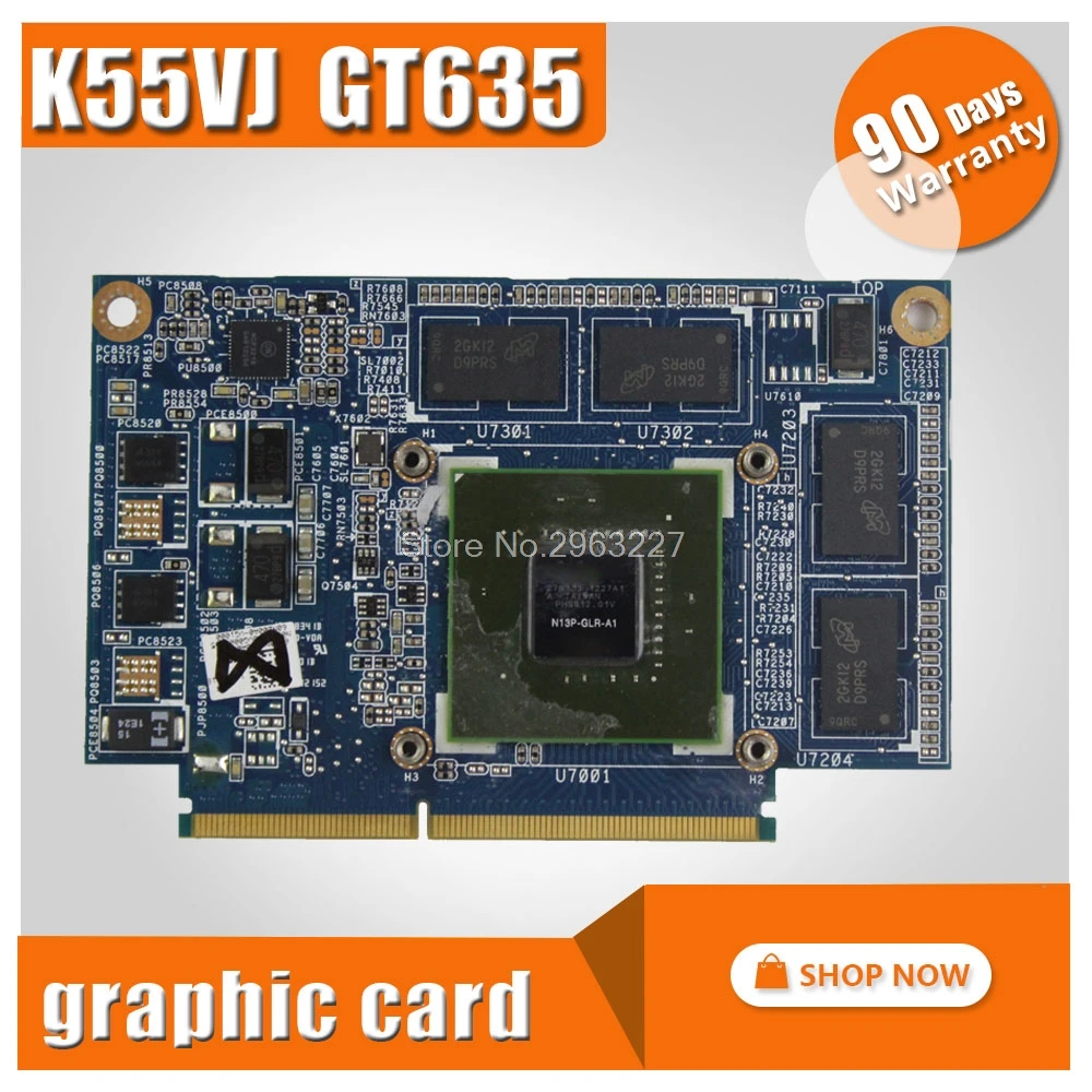Видеокарта для For Asus Graphic Card K55VJ K55VM GeForce GT 635M N13P-GLR-A1 2GB | Компьютеры и офис