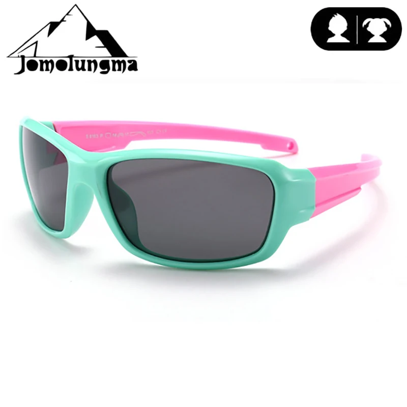 Jomolungma поляризованные солнцезащитные очки для детей с чехлом для мальчиков и девочек, детские очки для рыбалки, пешего туризма, спортивные очки вне UV400, защита D8193