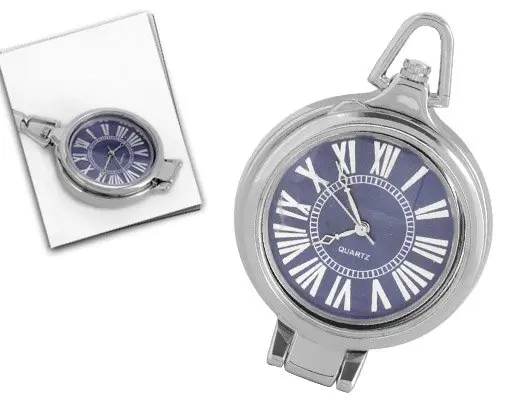 Модные часы Винтаж Серебряная цепочка Прозрачная Обложка кварцевые карманные часы Новые