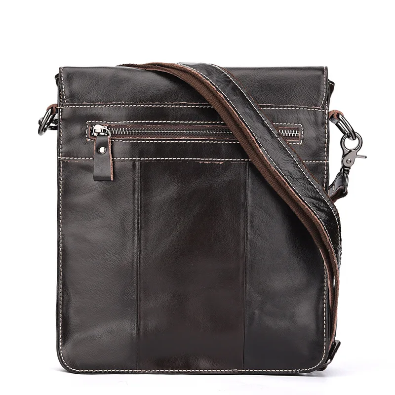 New Business Casual Men Genuine Leather men messenger bags Calfskin Multifunctional coffee men's Crossbody Bags