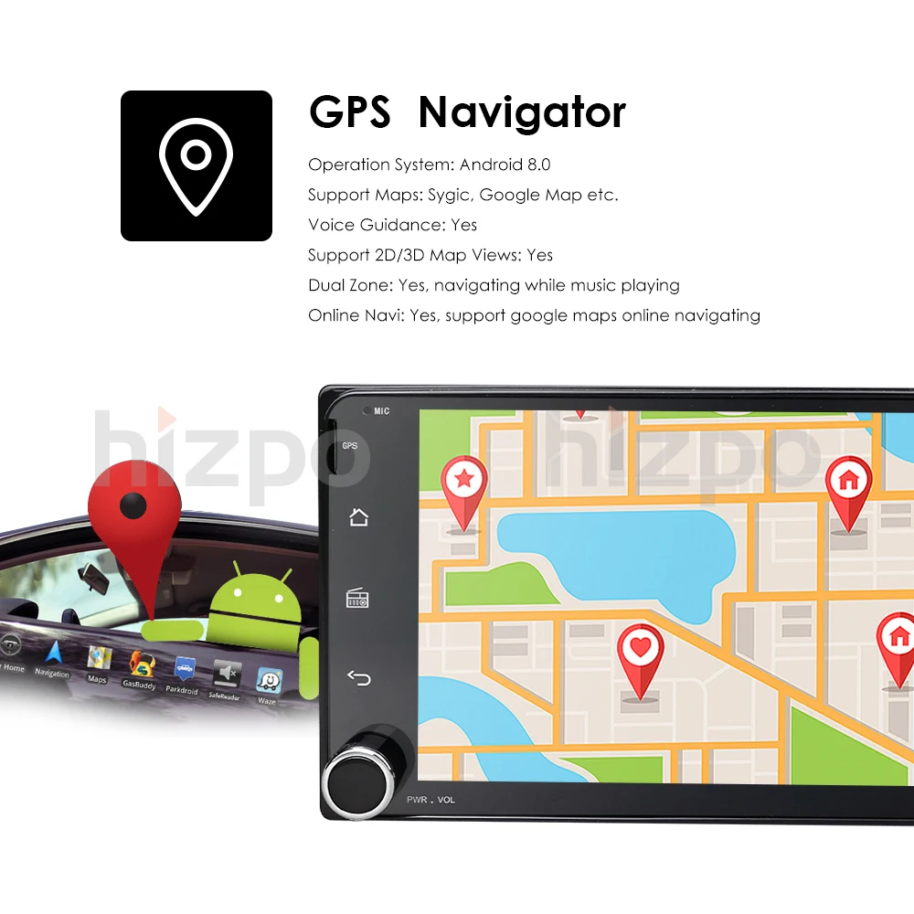 Best 7"2Din Octa-Core Android8.0 Car Stereo Radio for Toyota Hilux Corolla Camry Prado FJ HIACE Mirror Link WIFI 4G DVD Player+Camera 18