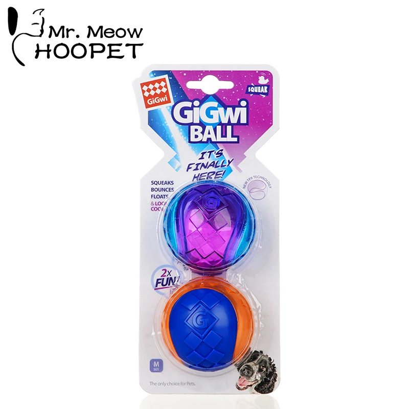 

Hoopet Dog Chew Toy Funny Rubber Training Ball For Pet Dog's Supplies
