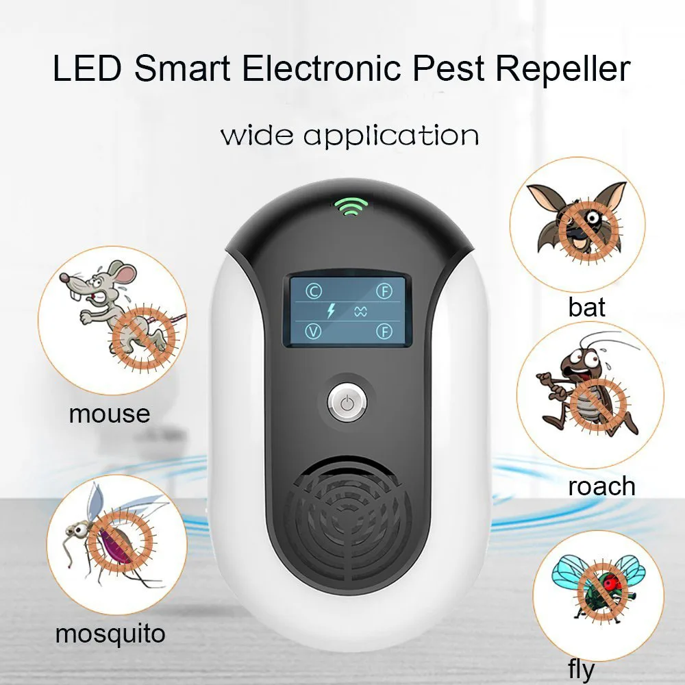 

Loskii HJS-806 Electronic Pest Repeller Ultrasonic Insect Rejection Anti Mosquito Mouse Cockroach Repellent Killer US EU Plug