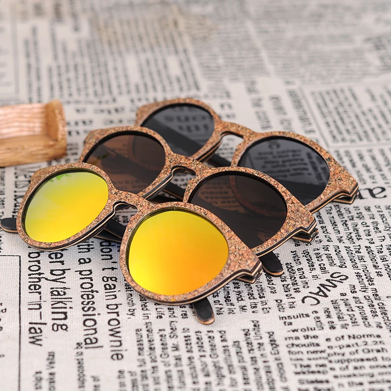 BOBO BIRD женские солнцезащитные очки поляризованные красочные деревянные рамки модные винтажные очки для подарка oculos de sol feminino AG019
