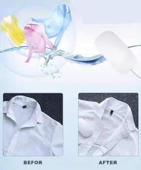 

Mini Electric USB Ultrasonic Washing Machine Mouse Shape Design Portable Multi-function Laundry Machine Gift Package White