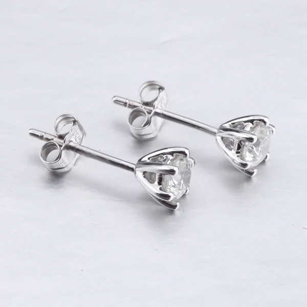 Серьги гвоздики женские из белого золота с бриллиантами|earrings for|earrings for womenearrings free