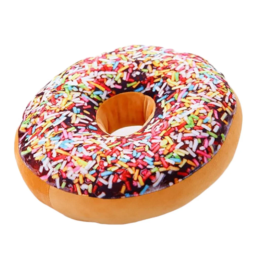 3D Creative Plush Donut Food Stuffed Pillow Sofa Chair Back Car Cushions Mat Cute Simulation Cushion 1 3D Creative Plush Donut Food Stuffed Pillow Sofa Chair Back Car Cushions Mat Cute Simulation Cushion 5