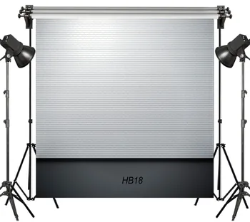 

LB Polyester & Vinyl White Brick Wall Black Floor Newborn Baby Studio Backdrop Photography Photo Props Photographic Background