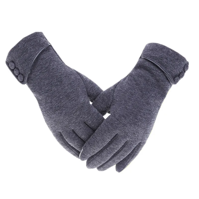 

Elegant Plush Women Gloves Autumn Winter Warm Wrist Mittens Female Driving Gloves guantes mujer luvas de inverno