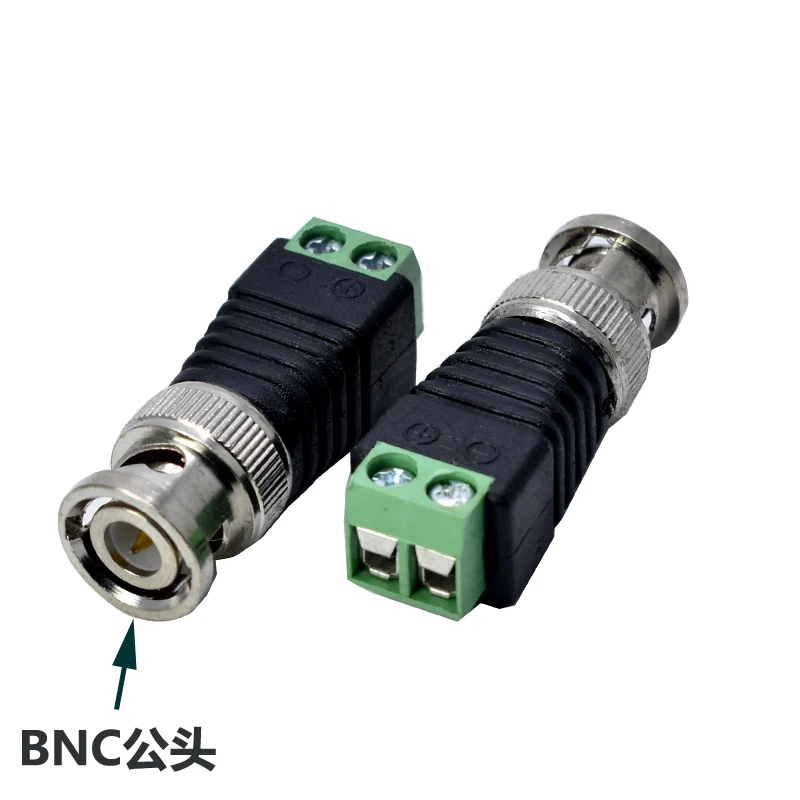 

2pcs/lot Mini Coax BNC Connector UTP Video Balun Connector BNC Plug DC Adapter For CCTV Surveillance Camera CCTV system