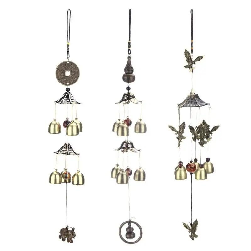Antique Windchime Wind Bells Wind Chimes Door Hanging Ornament Home Decoration Creative Metal