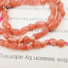 LII Ji натуральный камень, аргентинский Родохрозит неправильной формы около 4x4-5x7mm DIY ювелирных изделий браслет ожерелье около 39 см