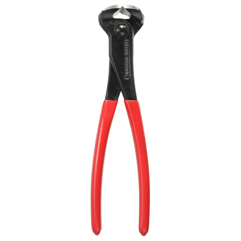 

200mm/8inch Red Plastic+Chrome Vanadium Cutting Pliers End Cutter Steel Fixers Pincers Nail Clipper Multitool Nippers Hand Tool