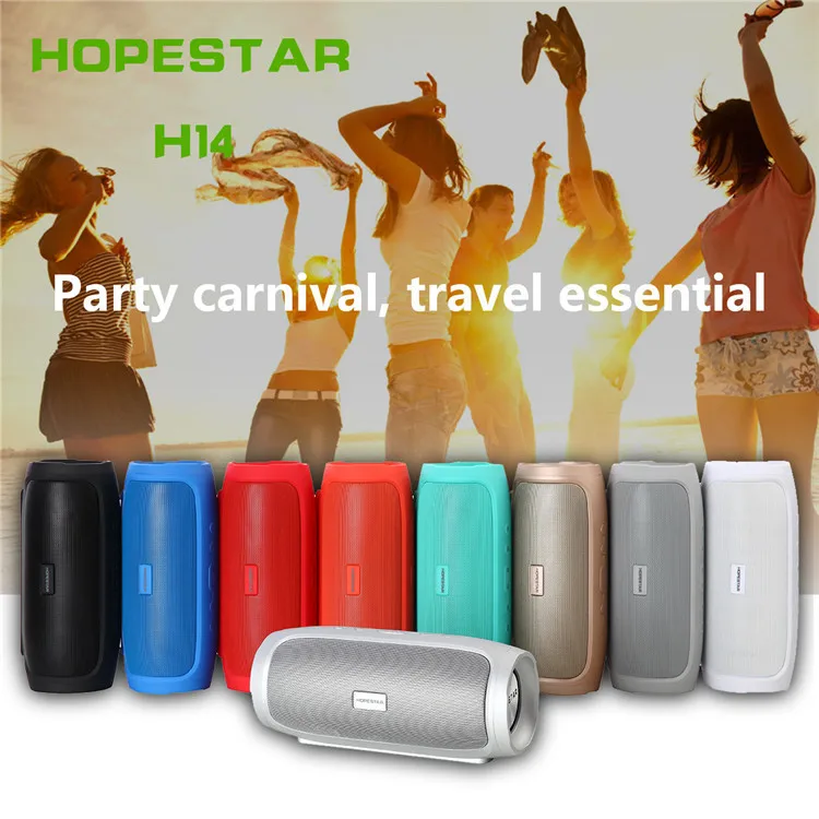 HOPESTAR H14 открытый беспроводной bt-динамик супер бас Саундбар MP3-плеер Поддержка громкой связи Вызов TF FM банк питания AUX