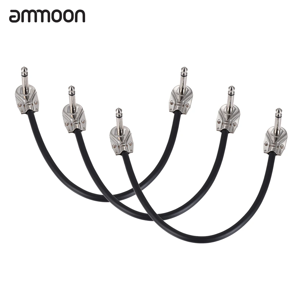 Ammoon 30 см/12 дюймов гитарный кабель гитарная педаль эффектов инструмент патч 1/4