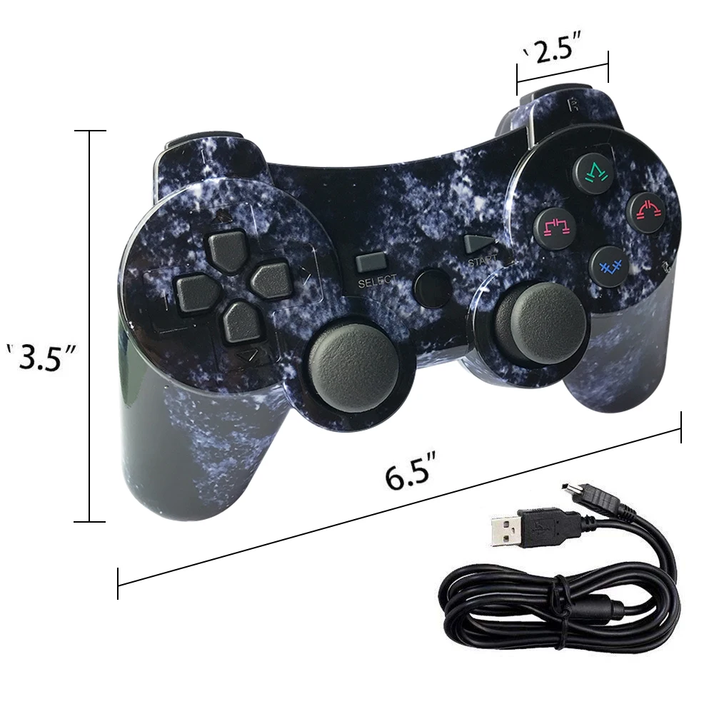 K ISHAKO для sony PS3 Bluetooth контроллер геймпад Манетт для sony Play Station 3 джойстик беспроводной геймпад SIXAXIS Dual Vibrat