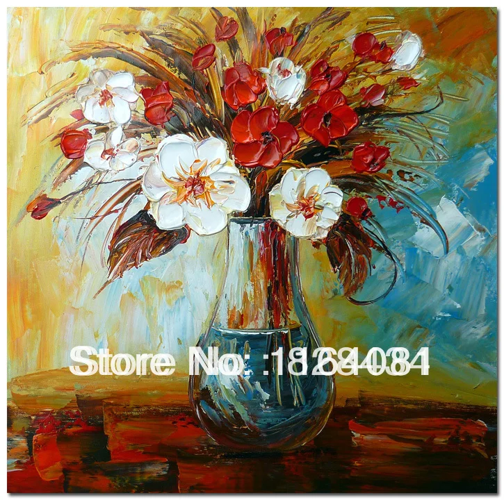 Free Shipping For Sell Wholesale Cheap Oil Paintings Hand painted Wall Art Palette Knife