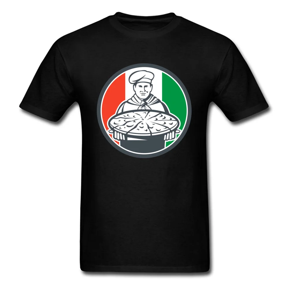 

3D Digital Print Mens Tee Shirts Italian Chef Cook Serving Pizza Circle Retro T Shirt Funny Design Graphic T-Shirt Cheap Clothes