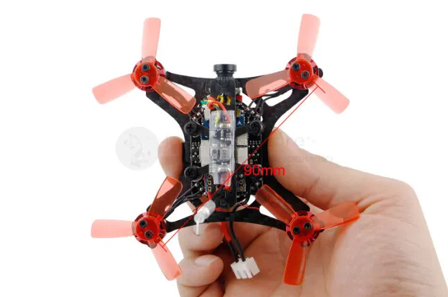 

KINGKONG 90GT 2.4G FPV RC micro indoor mini drone brushless quadcopter frame kit PNP + receiver