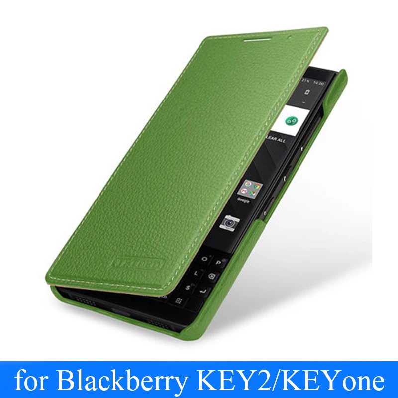 Genuine Leather Case For Blackberry KEY2 Book Flip Business Phone Case