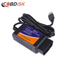 USB ELM327 V1.5 OBD2 OBDII Code Reader Scanner with PIC18F25K80 Chip ELM 327 USB Adapter Work on Android Windows Phone PC