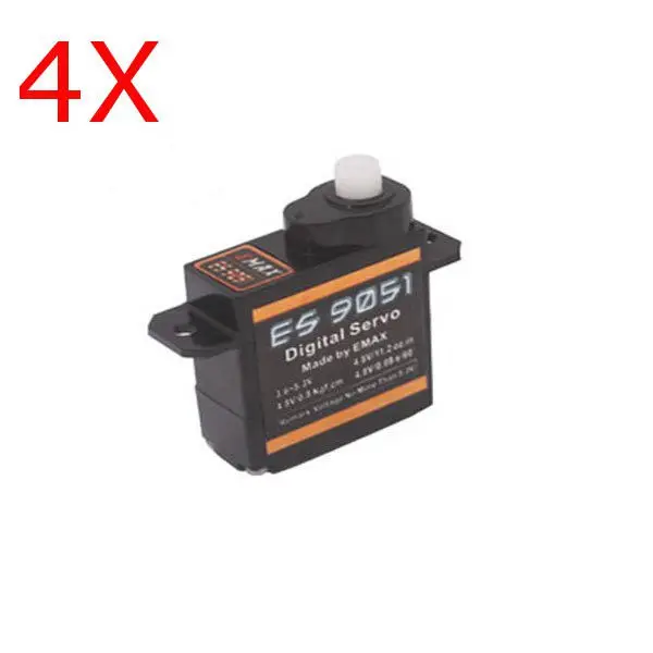 4Pcs Emax ES9051 Digital Mini Servo Motor For RC Modelin Parts