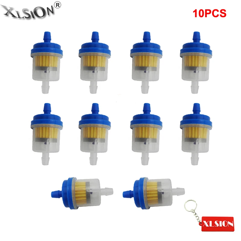 

XLSION 10Pcs Magnetic Fuel Filter Gas Filters For Dirt Pit Bike Motocross TTR ATV Quad Buggy Go Kart Motorcycle