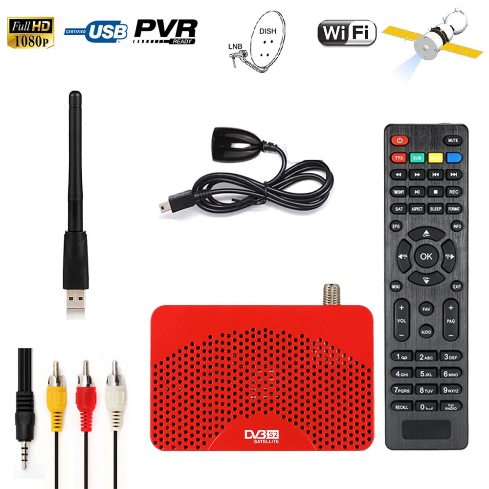 KOQIT Hot DVB S2 Digital Satellite Receptor font b Receiver b font IPTV m3u Player 1080P