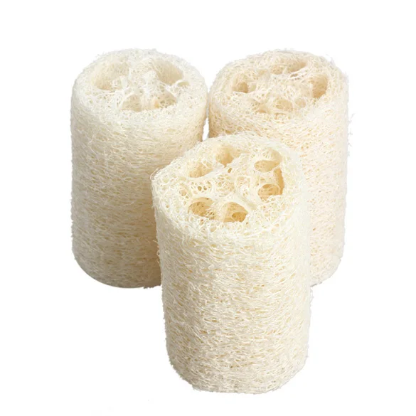 3x натуральный Luffa Loofa набор для тела для душа Губка скруббер