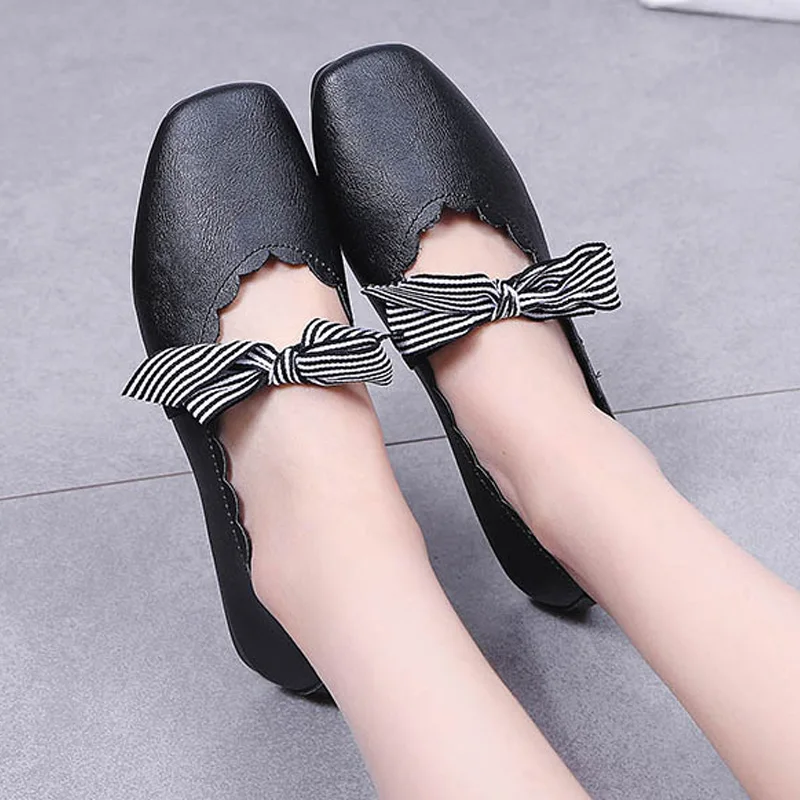 Women's Square Toe Flats Bowknot Mary Jane Ballet Barbados | Ubuy