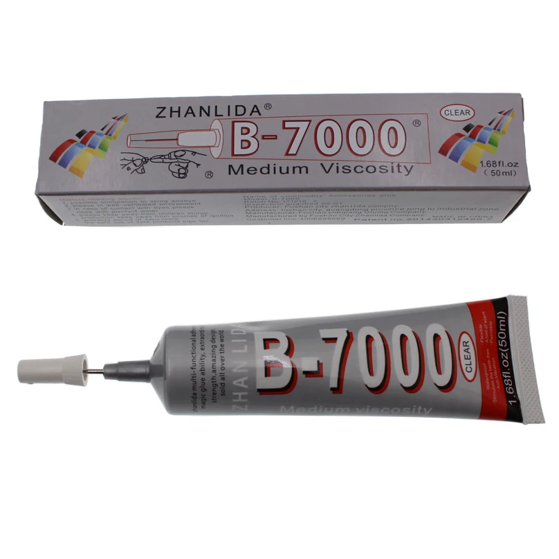 

50ML B7000 Glue Touch Screen Liquid Adhesive Fabric Textile Rubber Stone Bamboo Toys Plastic Super Strong Ceramic Bond B-7000 uv