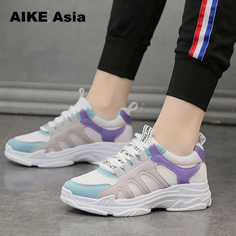 

Women Sneakers Mesh Shoes Women Tenis Feminino Casual Shoes Lace Up Sneakers Women Breathable Flats Feminino Sapato Zapatillas
