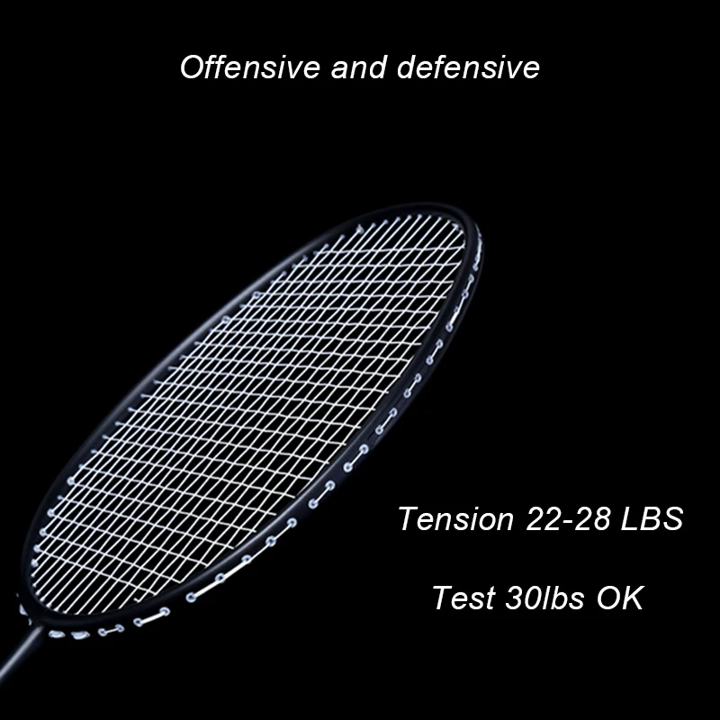 LOKI ultraligero 6U 72g nerviosa raqueta de Bádminton de carbono profesional raqueta de bádminton 22-28 LBS libre puños y pulsera LOKI ultraligero 6U 72g nerviosa raqueta de Bádminton de carbono profesional raqueta de bádminton 22-28 LBS libre puños y pulsera