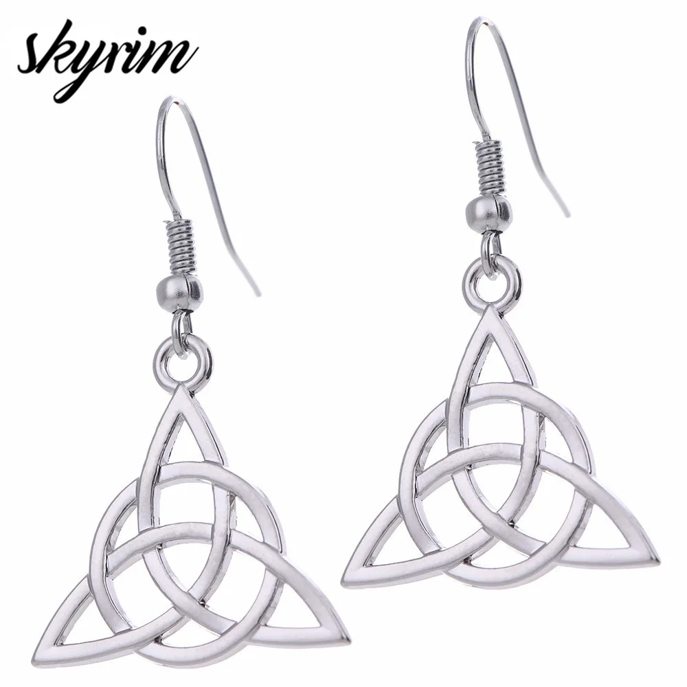 Серьги Skyrim винтажные серьги с узлом для рукоделия мужчин и