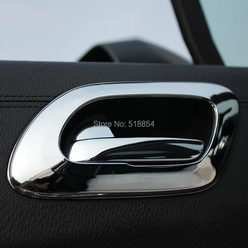 Для peugeot 3008 ABS хромированная отделка межкомнатные двери ручка рамка крышка Украшение Наклейка для peugeot аксессуары 4 шт./компл