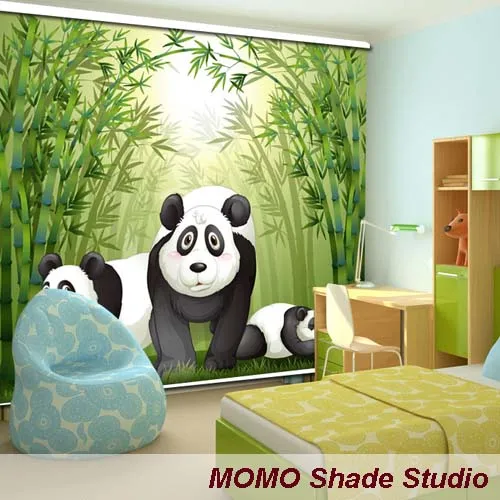 MOMO Panda рулонные шторы затемненные дизайнерские оконные шторы покраска занавески рулонные шторы Тепловая ткань Индивидуальный размер, Алиса 311-315