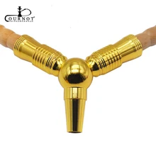 COURNOT большой один делит на два алюминиевых адаптер для кальяна втулка для кальяна Кальян chicha Narguile шланг Аксессуары для труб