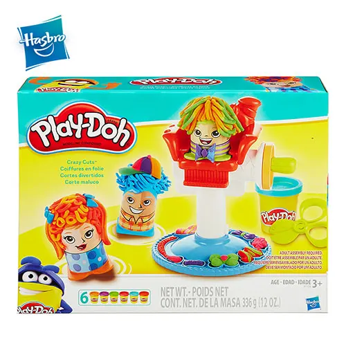 Hasbro Play-Doh Crazy Cuts Пластилин нетоксичный Пластилин Play Doh Набор обучающих игрушек светильник из мягкой глины DIY игрушка - Цвет: B1155AW00