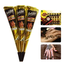 30 г индийская Хна тату паста черный трафарет для хны татуировки чернила для временные тату крем Водонепроницаемая роспись по телу для трафарета