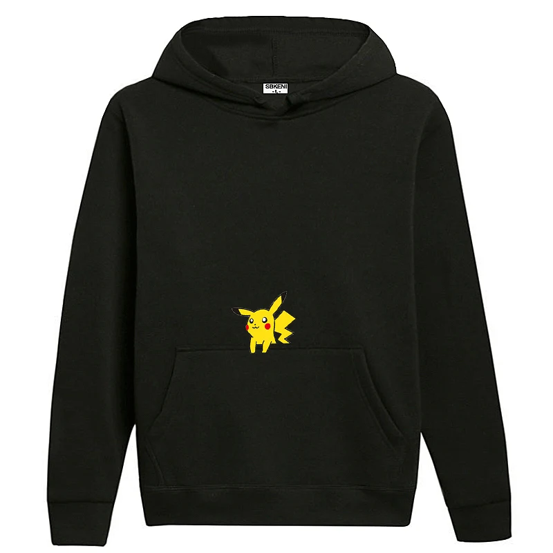 

Harajuku Men/Women Pikachu Hoodies Sweatshirts Hoody Pullover Boys Game Sweatshirts Fashion Kawaii Pokemon Couples Pullovers