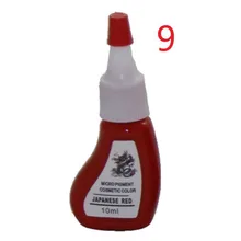 5 шт. японские красные цвета Перманентный Макияж Микро Пигмент полные косметические чернила для татуировки набор для губ 10 мл