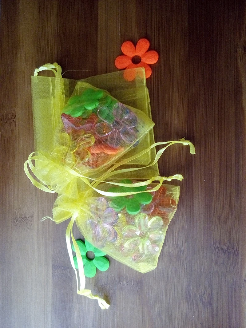 

200 шт желтые подарочные мешочки из органзы 17x23 см вечерние сумки для женщин события СР шнурок мешочек для украшений сумка для показа сумка diy аксессуары