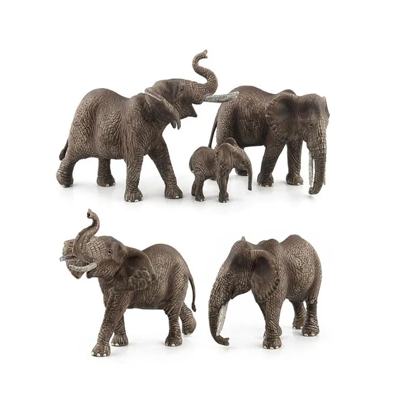 

Creative Plastic Zoo Animal Figure Elephant Giraffe Model Toy Cute Animal Model Toys For Children Kids