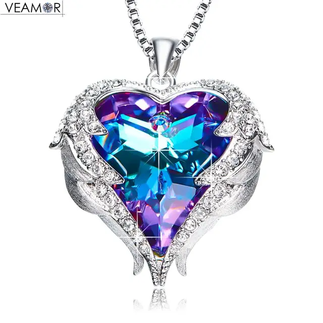 veamor angel wings necklaces
