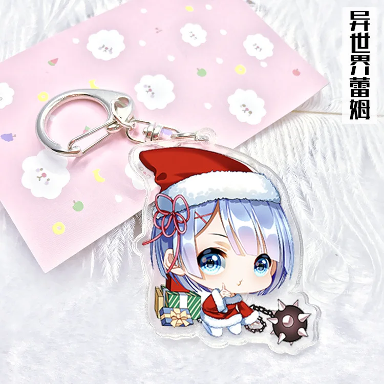 1 шт. 6 см аниме брелок Аниме Re:Zero Kara Hajimeru Isekai Seikatsu Rezero Rem Ram cameltoe Doubleside брелоки с