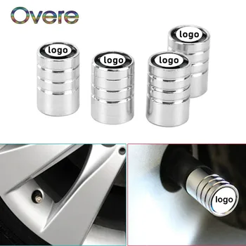 

OVERE 4pcs Stainless Steel Car Tire Wheel Valve Air Caps Covers For Mazda 6 gh 3 CX-5 CX3 CX7 Fiat grande punto 500 ducato palio