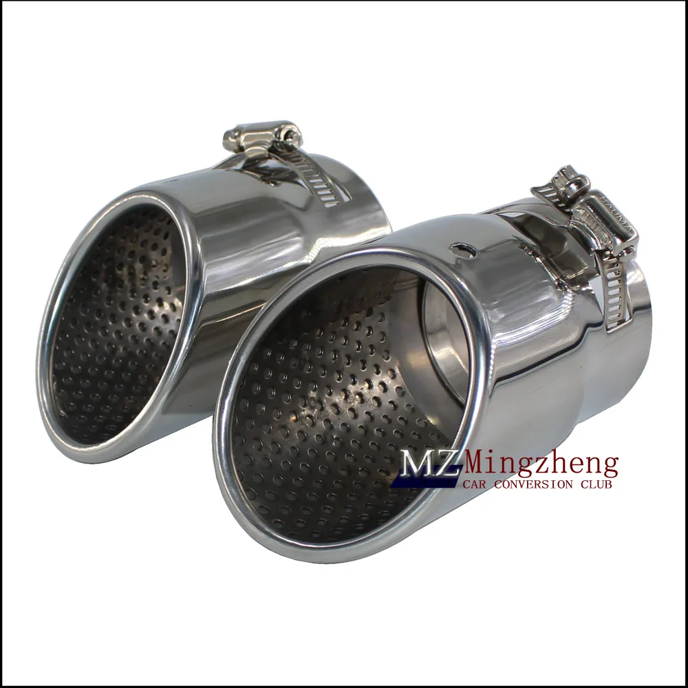 

For Volkswagen V W Tiguan 2009-2014 Stainless Steel Exhaust Resistance Muffler Tip Noise SilencerFrame Trims Auto Parts 2pcs